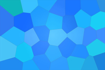 Abstract illustration of dodger blue bright Giant Hexagon background, digitally generated.