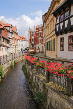 Quedlinburg, Altstadt, Stadtpanorama, Fachwerkhaus