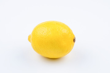 Lemon isolated on white background. Space for test or design.