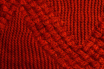 Knitted sweater pattern. Fabric texture. 