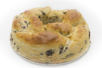 Raisins wreath for holidays