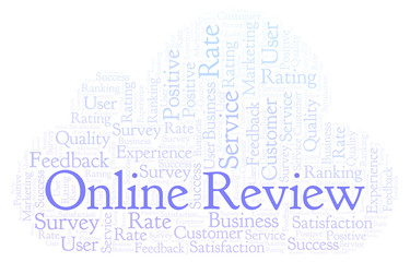 Online Review word cloud.