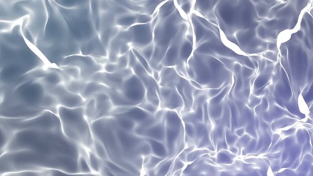 white wave surface on a blue background. 3D rendering