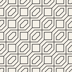 Vector seamless pattern. Modern stylish abstract texture. Repeating geometric tiles..