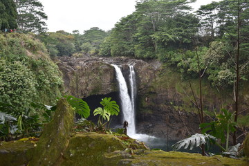 Rainbow Falls  big island Hawaii USA