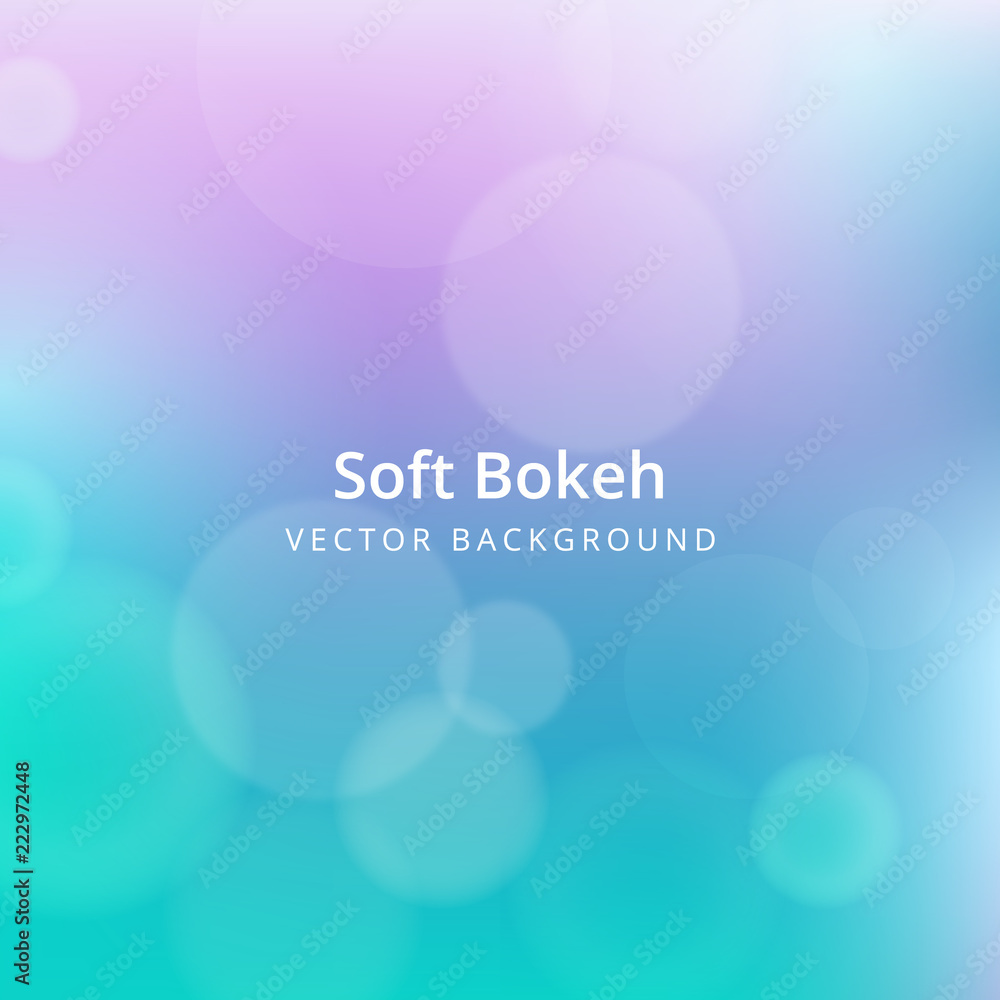 Wall mural simple and beautiful soft bokeh background