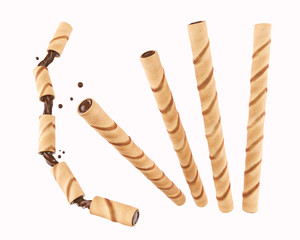 wafer cookie sticks With Cocoa.