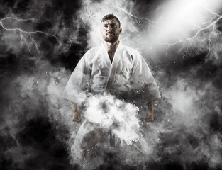 One judoka fighter man