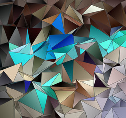 Obraz premium Triangular 3d, modern background