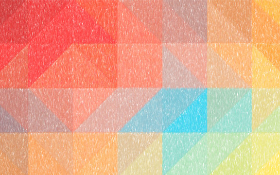 Abstract illustration of red blue and yellow Color Pencil background, digitally generated.