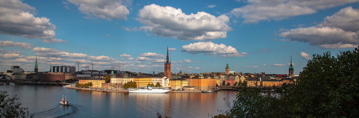 Fototapeta na wymiar Panorama of Stockholm,Sweden