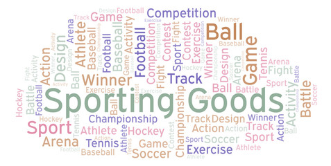 Obraz premium Sporting Goods word cloud.