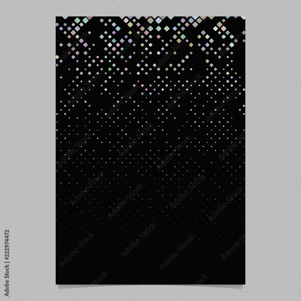 Aufkleber geometrical rounded square pattern background flyer template - vector graphic design