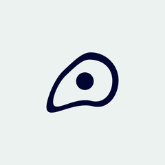 meat icon, vector illustration. flat icon