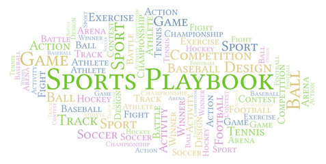 Sports Playbook word cloud.
