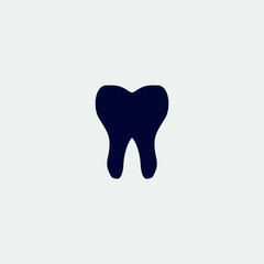 tooth icon, vector illustration. flat icon