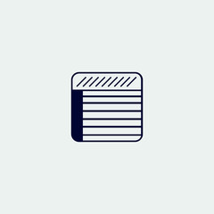 document icon, vector illustration. flat icon
