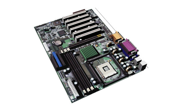 Computer Hauptplatine mit Prozessoren