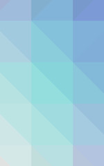 Abstract illustration of Vertical blue and green triangle polygon background, digitally generated.