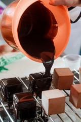 Making chocolate sweets