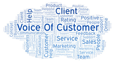 Fototapeta premium Voice Of Customer word cloud.