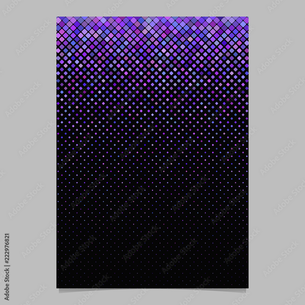 Poster geometrical rounded square pattern background brochure template - vector graphic design