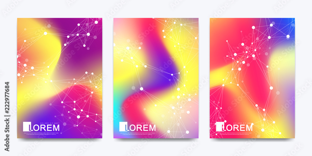 Poster modern vector template for brochure leaflet flyer cover banner catalog in a4 size. abstract fluid 3d