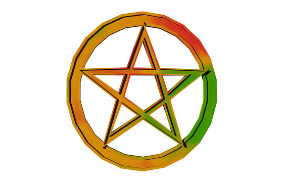 Pentagramm im Kreis