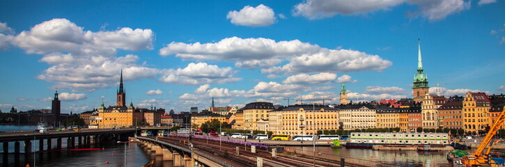 Fototapeta premium Panorama of Stockholm,Sweden
