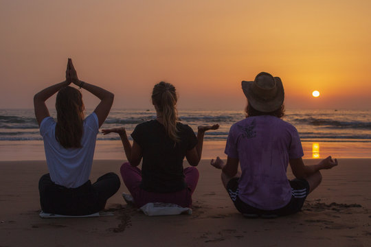 Friends Meditating in Morocco