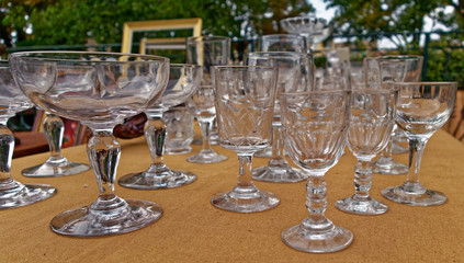 Étalage de verres