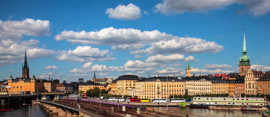 Obraz premium Stockholm-panorama of the Old Town