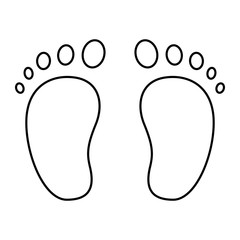 Schwangerschaft & Baby Icon - Baby Fußabdrücke