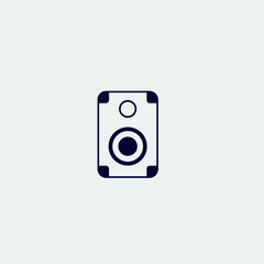 speaker icon, vector illustration. flat icon