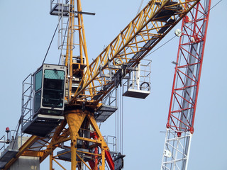 Construction crane, close-up