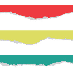 Rip paper edges seamless pattern. Vector illustration.