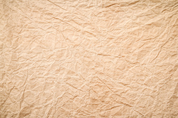 Brown wrinkle recycle paper background