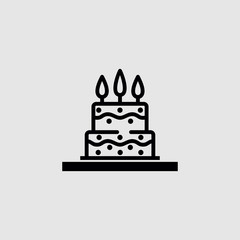 Biirthday cake vector illustration