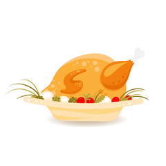 Baked turkey for Thanksgiving day