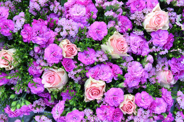 Blumen, Hintergrund, Wand, pink, rosa