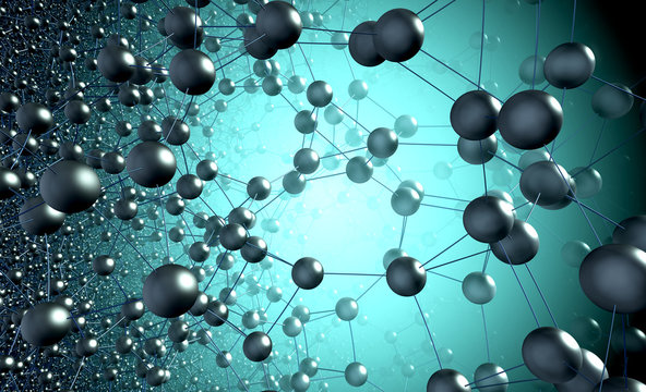 Quantum mechanics. Crystal structure of matter © Peter Jurik