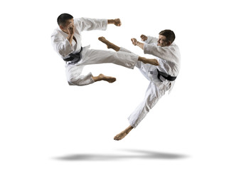 Martial arts masters, karate practice © Andrey Burmakin