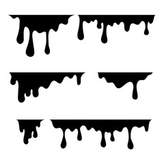 Paint dripping. Current drops.