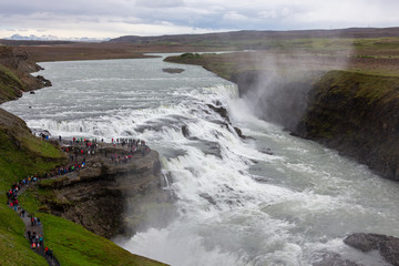 Gullfoss, a waterfall of Iceland.