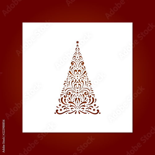 laser cut template for christmas cards with christmas tree invitations for christmas party image - Laser Cut Christmas Cards laser cut template for christmas cards with christmas tree invitations for christmas party image - Laser Cut Christmas Cards