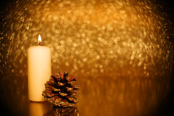 Golden Christmas decoration