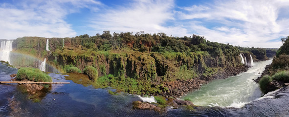 Fototapeta na wymiar Iguassu Falls Panorama