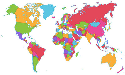 World Map - High Detailed Vector © ii-graphics