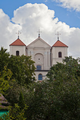 Fototapeta premium St. Mary Church facade in Trakai, Lithuania