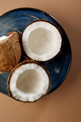 Fototapeta na wymiar Tropical fruit coconuts